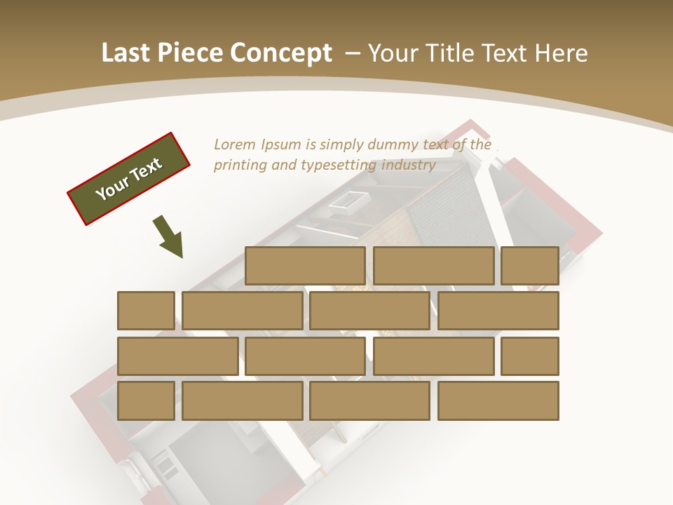 Flat Building Chalet PowerPoint Template