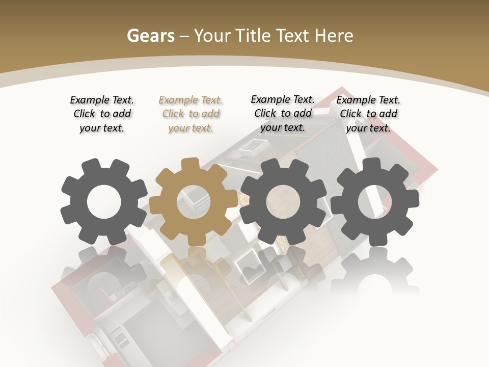 Flat Building Chalet PowerPoint Template