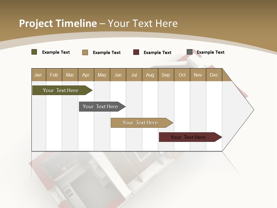 Flat Building Chalet PowerPoint Template