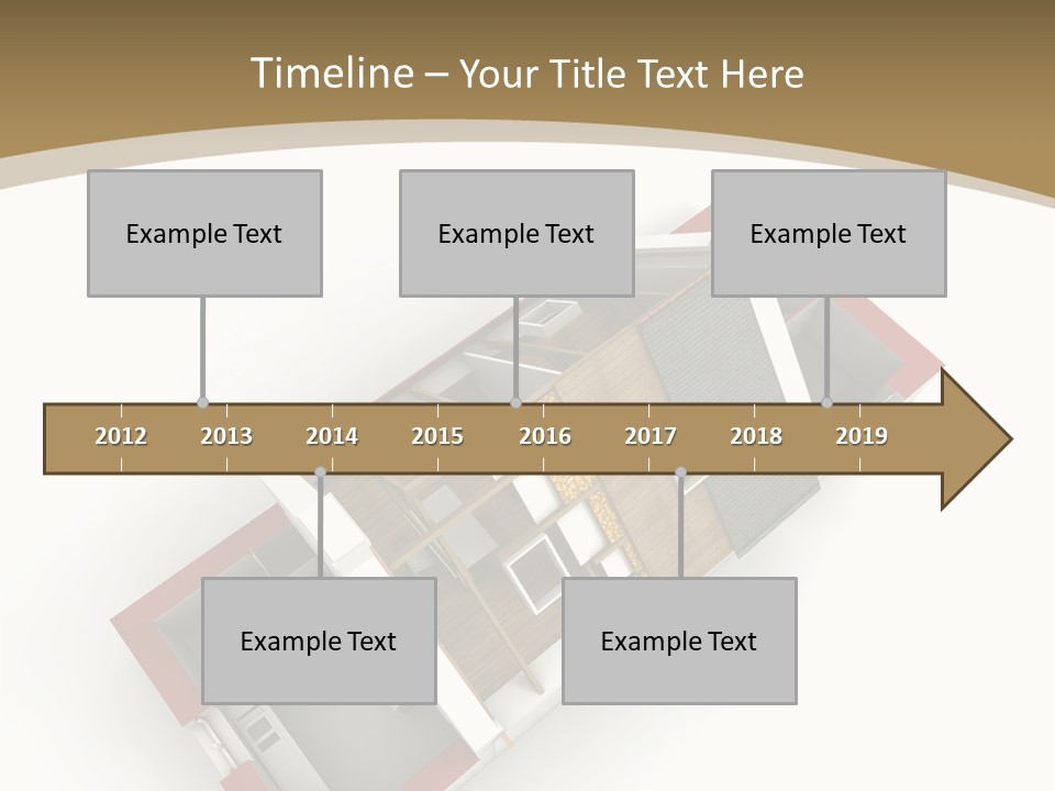 Flat Building Chalet PowerPoint Template