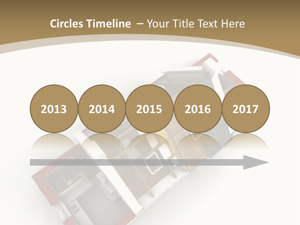 Flat Building Chalet PowerPoint Template