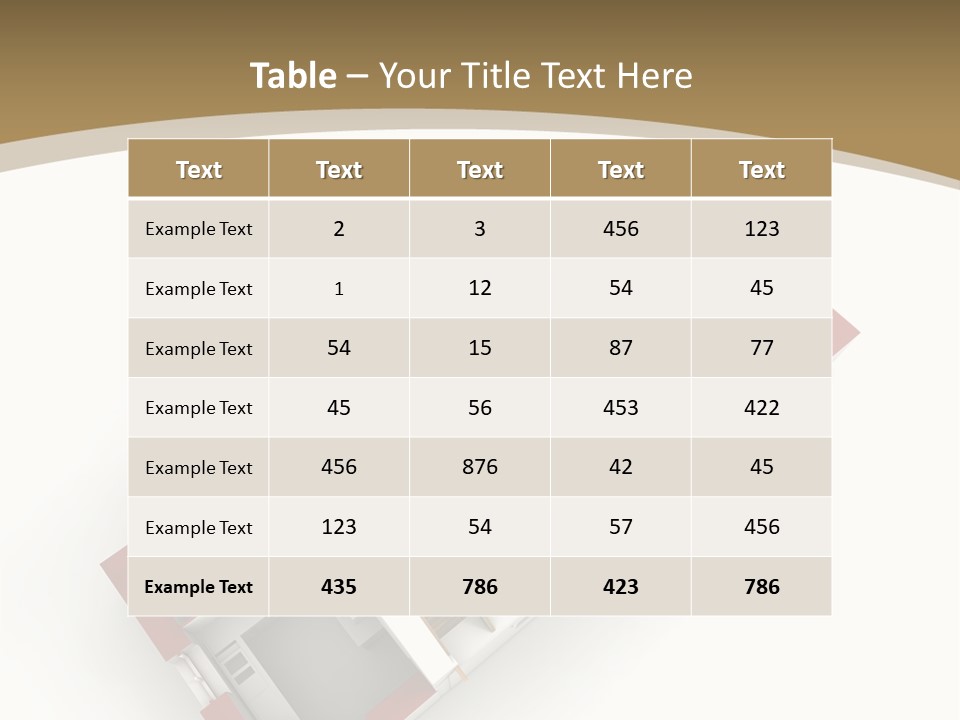 Flat Building Chalet PowerPoint Template