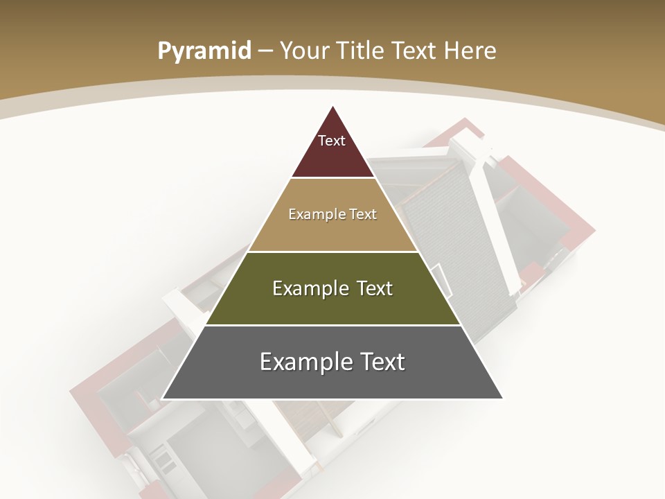 Flat Building Chalet PowerPoint Template