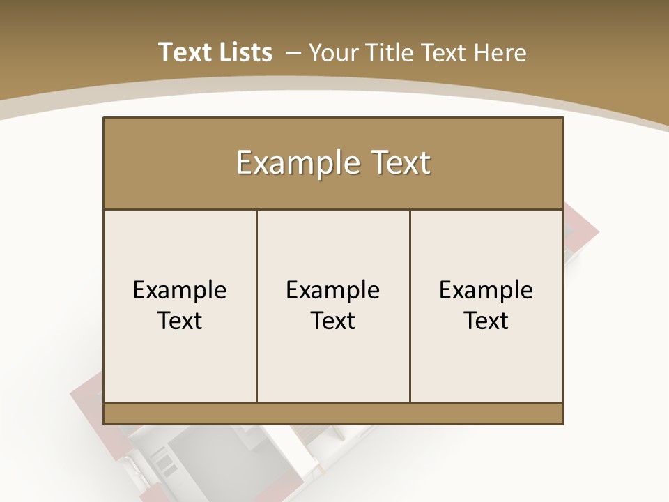 Flat Building Chalet PowerPoint Template