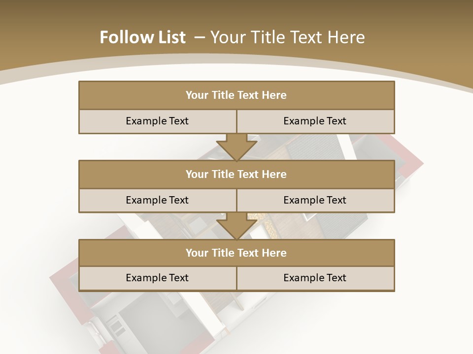Flat Building Chalet PowerPoint Template