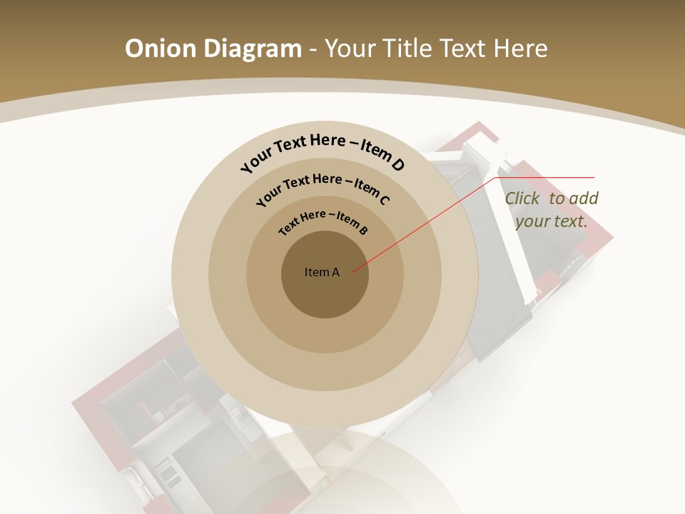 Flat Building Chalet PowerPoint Template