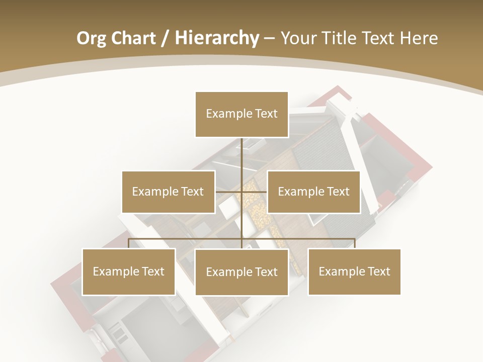 Flat Building Chalet PowerPoint Template