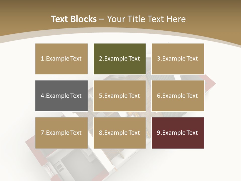 Flat Building Chalet PowerPoint Template