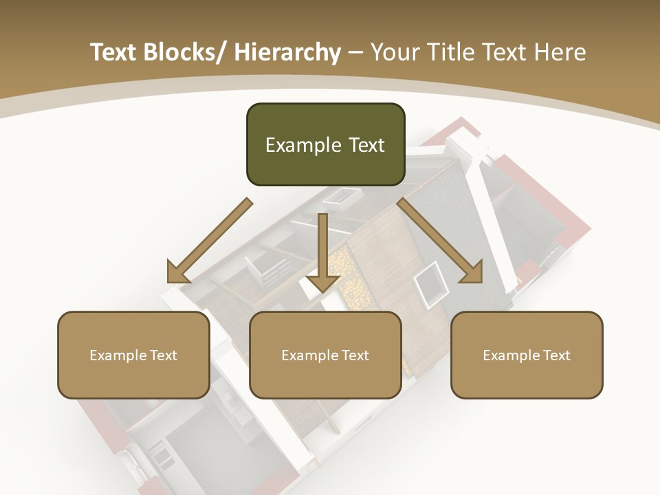 Flat Building Chalet PowerPoint Template