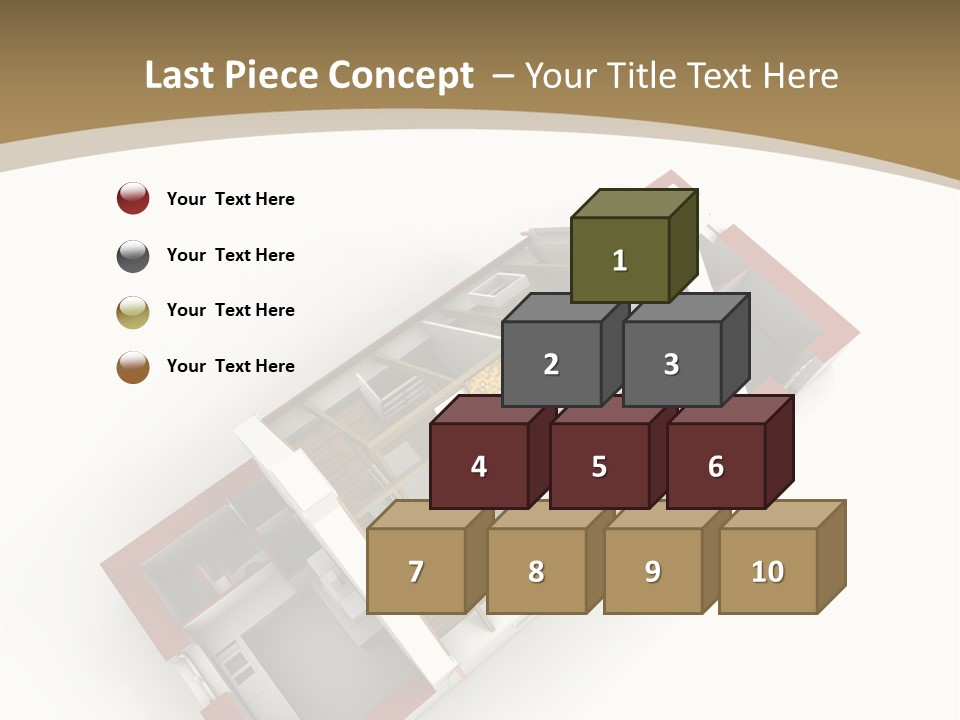 Flat Building Chalet PowerPoint Template