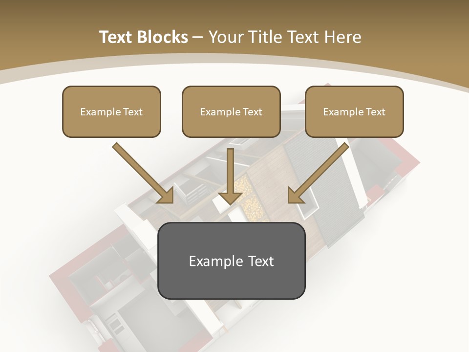 Flat Building Chalet PowerPoint Template