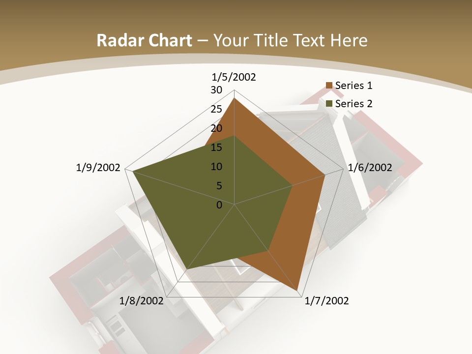 Flat Building Chalet PowerPoint Template