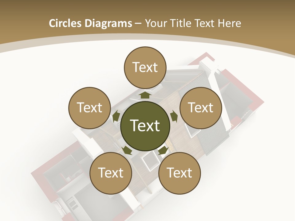 Flat Building Chalet PowerPoint Template