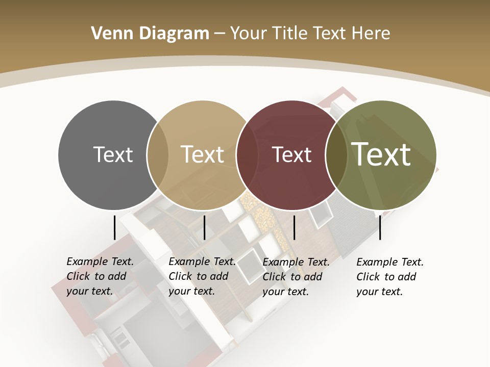 Flat Building Chalet PowerPoint Template