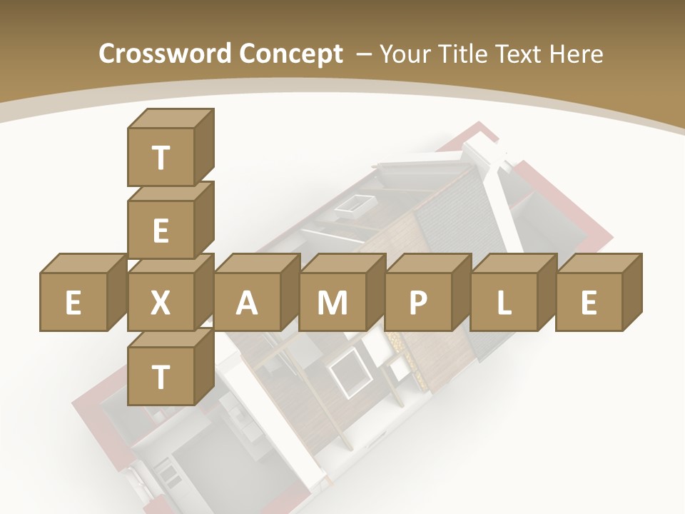 Flat Building Chalet PowerPoint Template