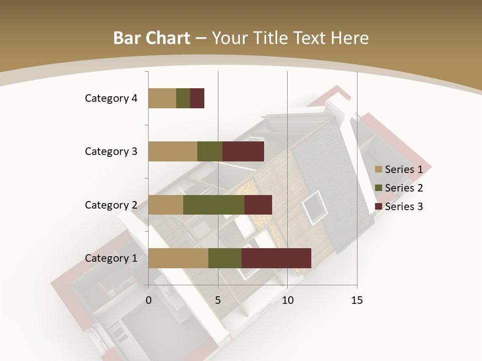 Flat Building Chalet PowerPoint Template