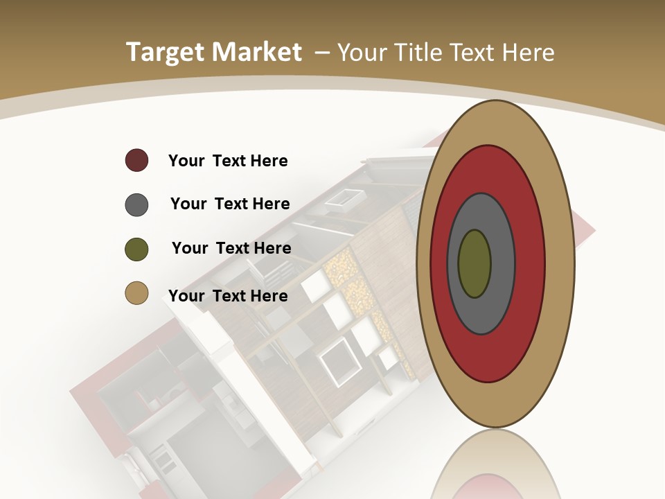 Flat Building Chalet PowerPoint Template