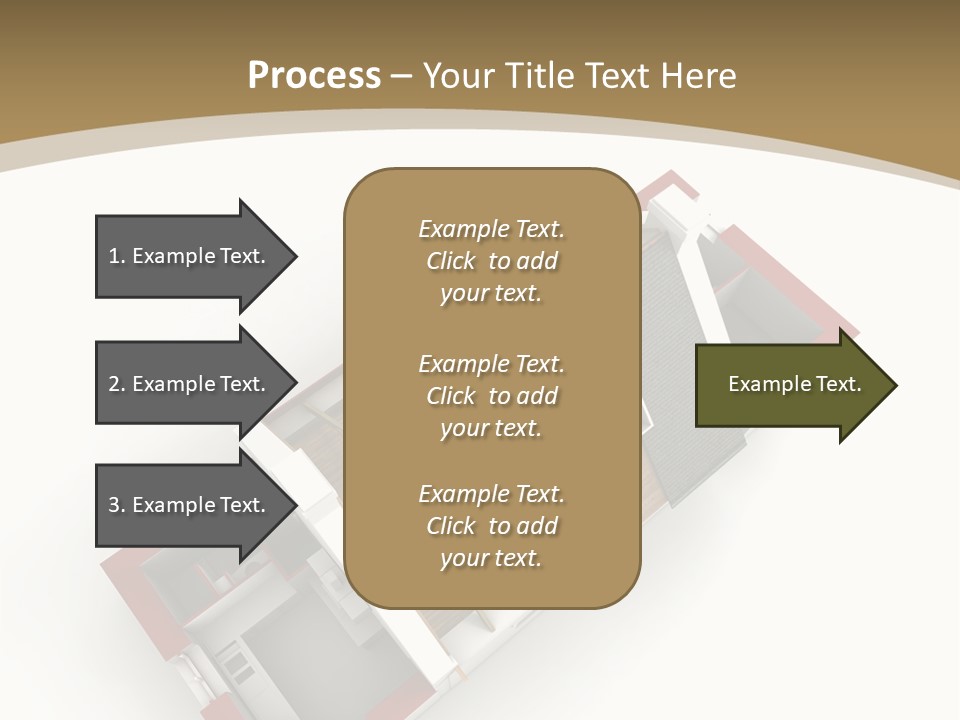 Flat Building Chalet PowerPoint Template