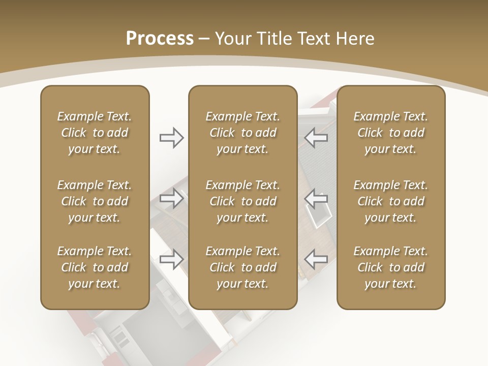 Flat Building Chalet PowerPoint Template