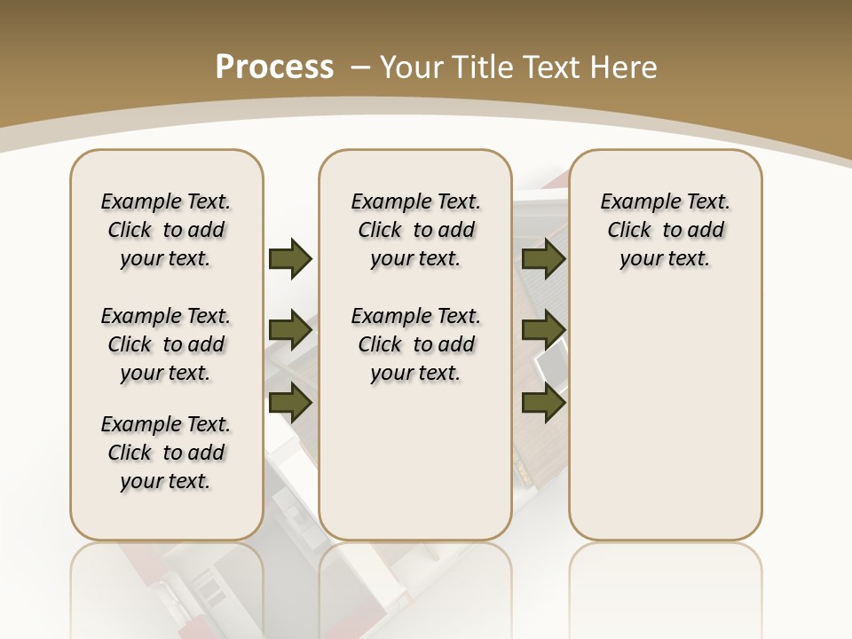 Flat Building Chalet PowerPoint Template