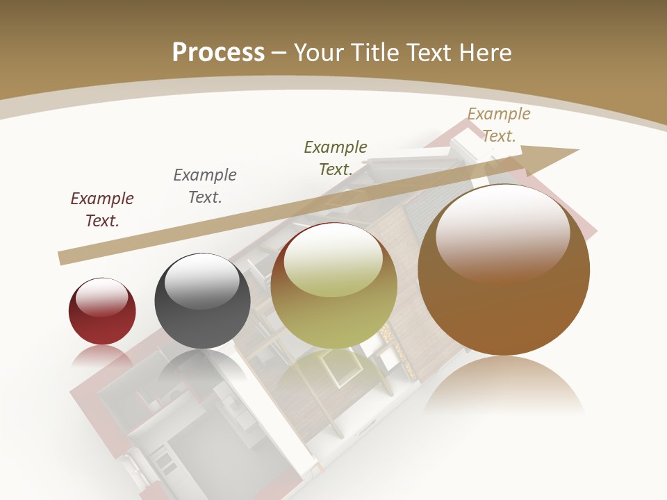 Flat Building Chalet PowerPoint Template