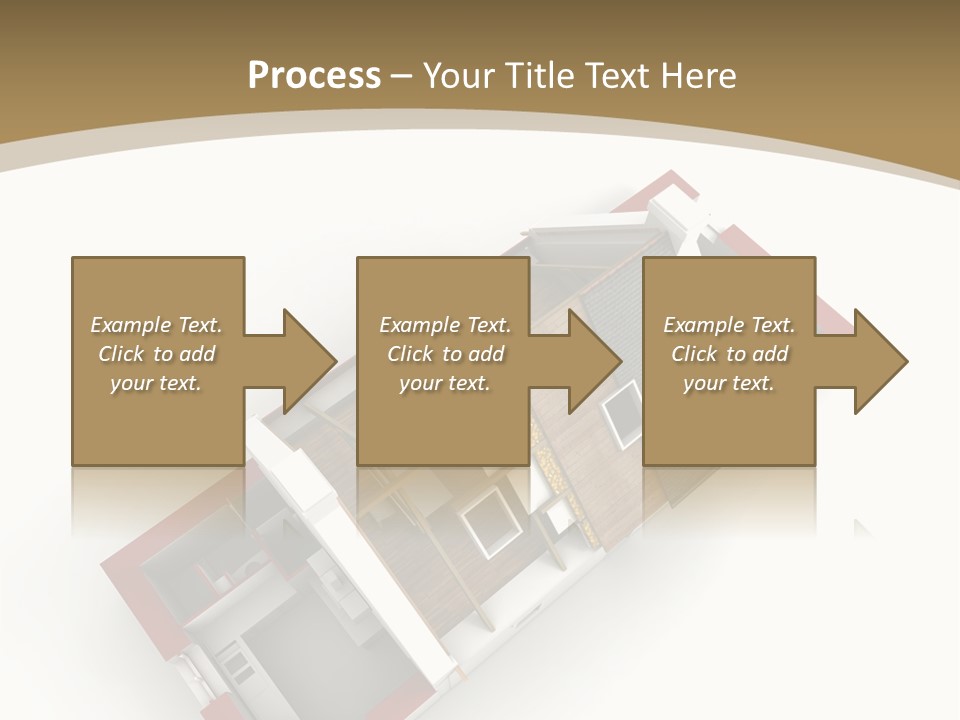 Flat Building Chalet PowerPoint Template