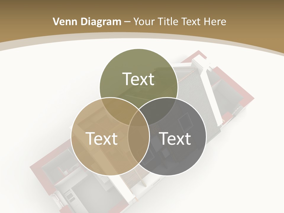 Flat Building Chalet PowerPoint Template