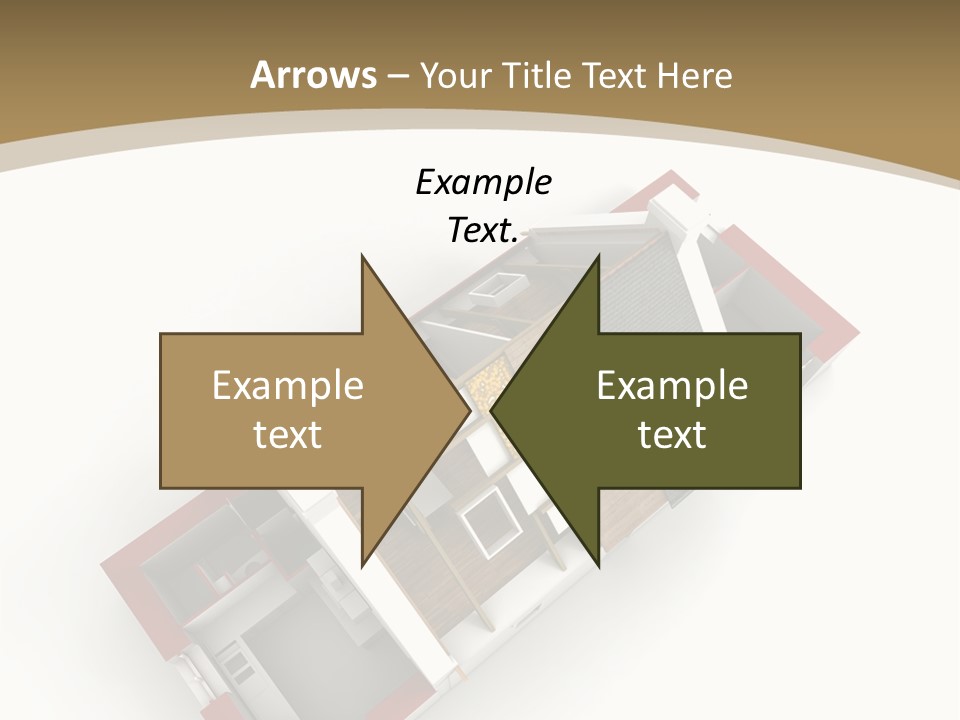 Flat Building Chalet PowerPoint Template