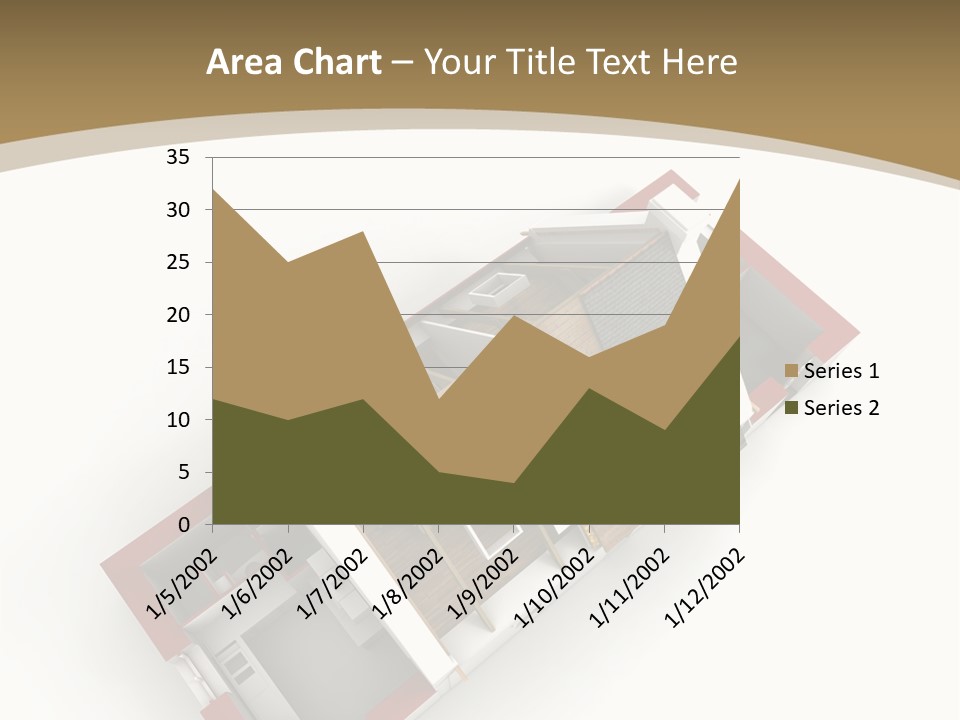 Flat Building Chalet PowerPoint Template