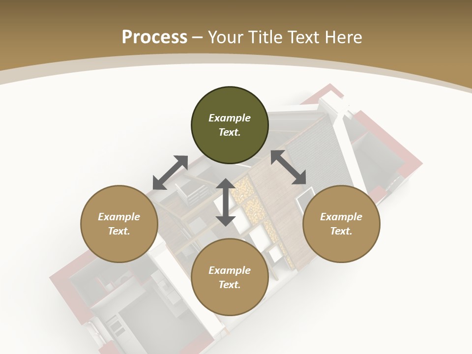 Flat Building Chalet PowerPoint Template