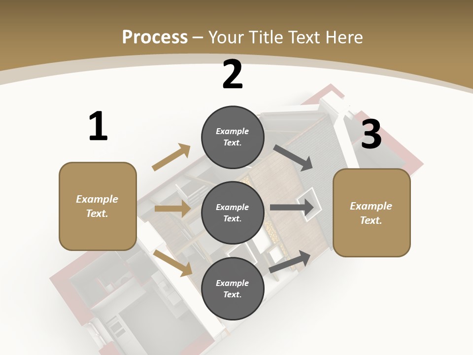Flat Building Chalet PowerPoint Template