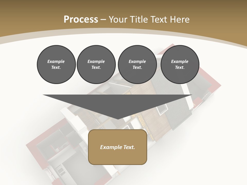 Flat Building Chalet PowerPoint Template