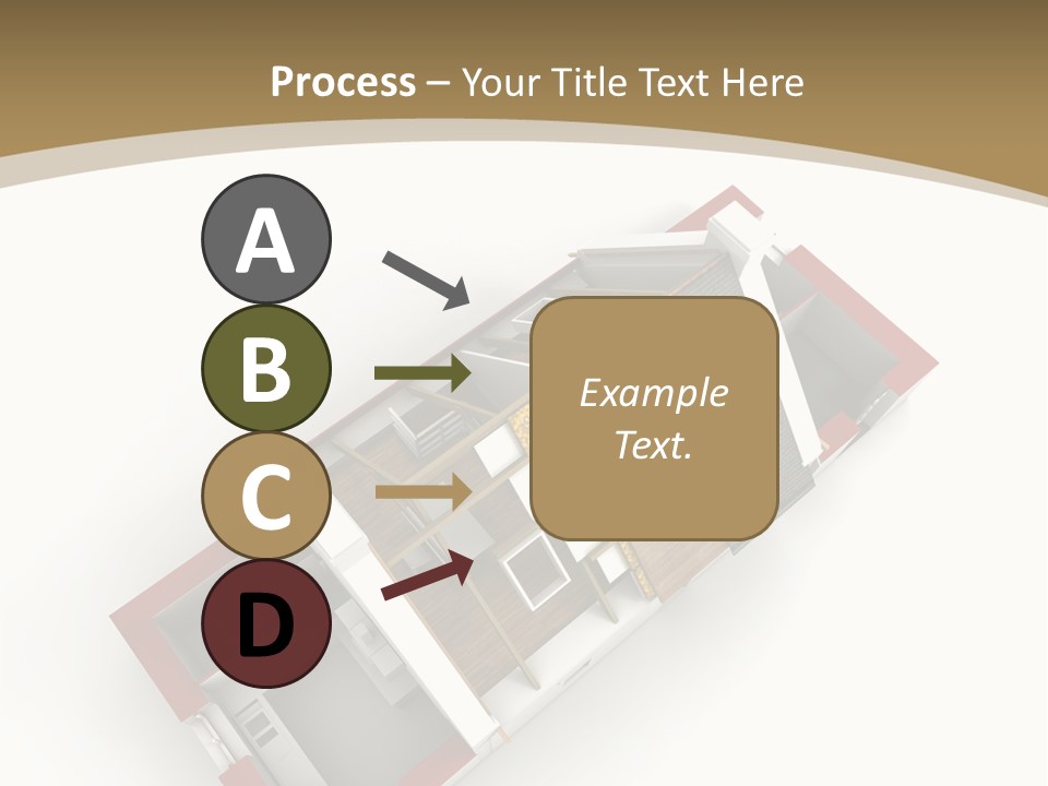 Flat Building Chalet PowerPoint Template