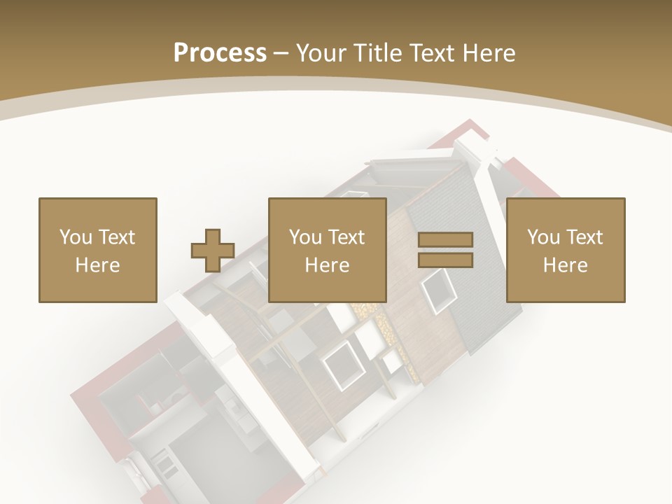 Flat Building Chalet PowerPoint Template