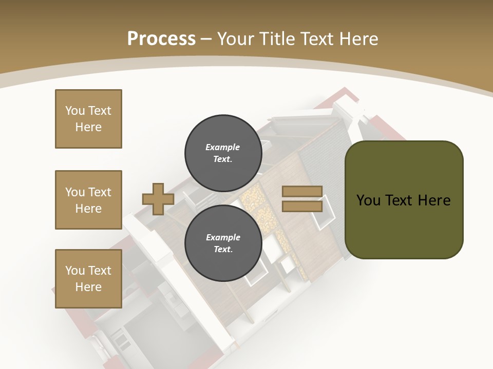 Flat Building Chalet PowerPoint Template