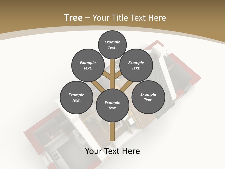 Flat Building Chalet PowerPoint Template