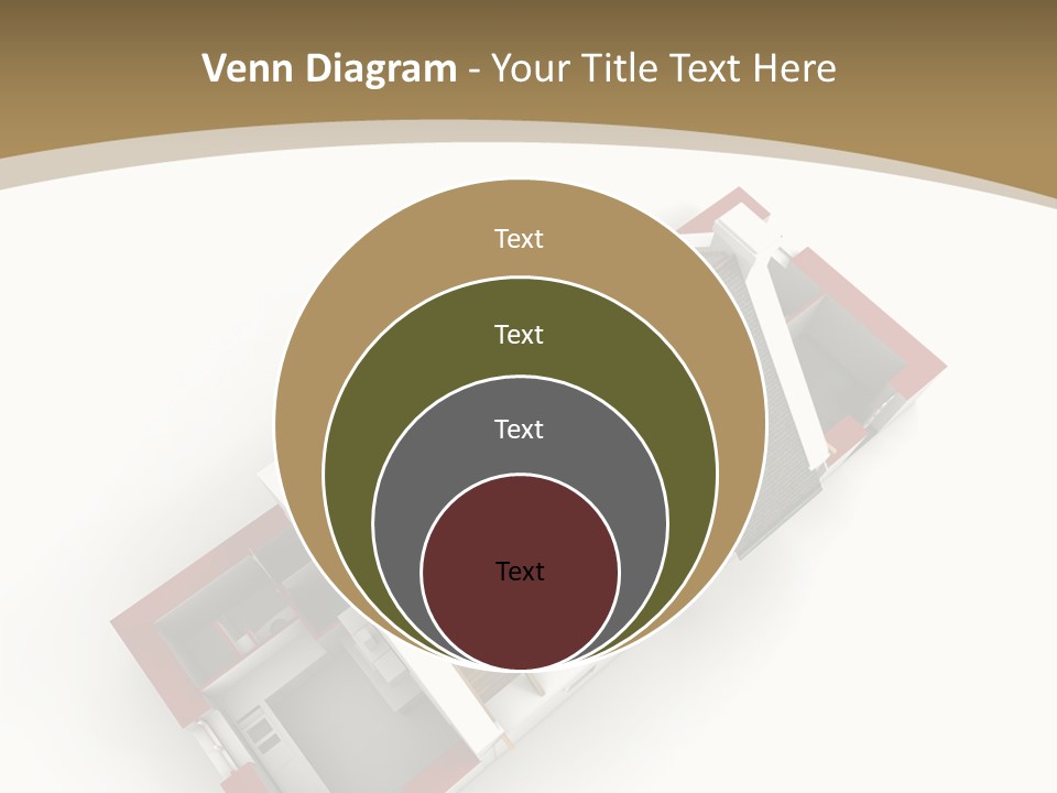 Flat Building Chalet PowerPoint Template