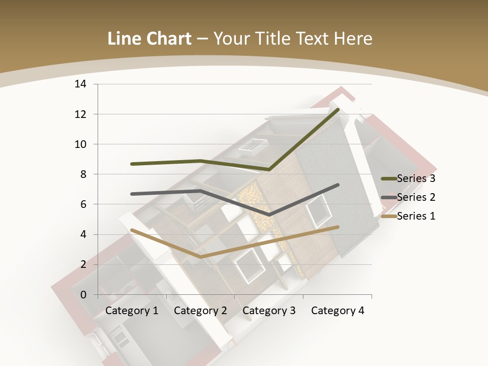 Flat Building Chalet PowerPoint Template