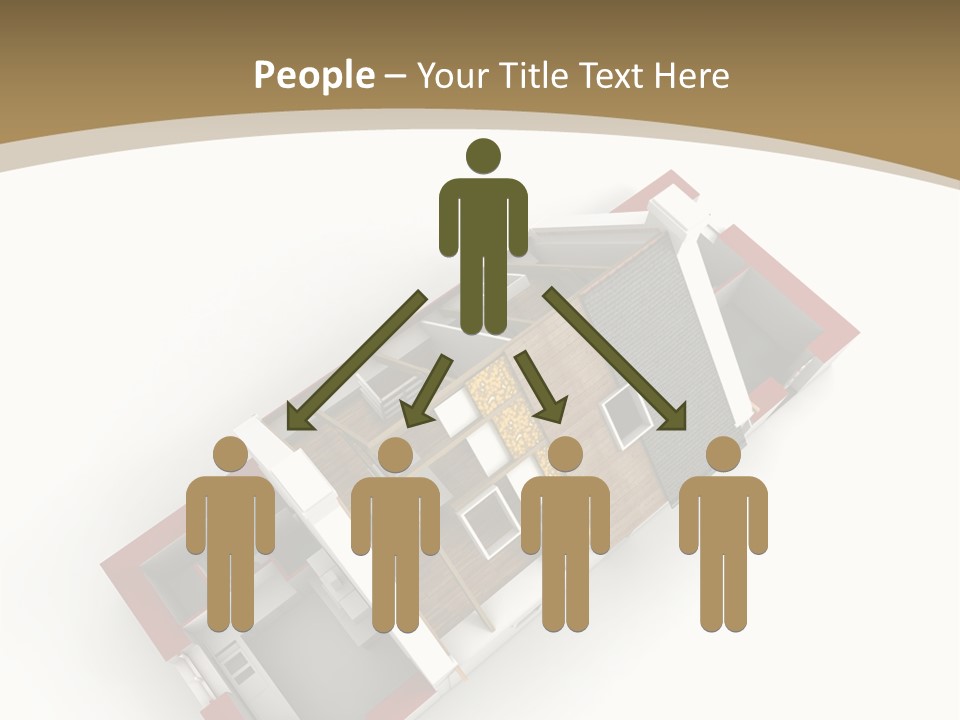 Flat Building Chalet PowerPoint Template