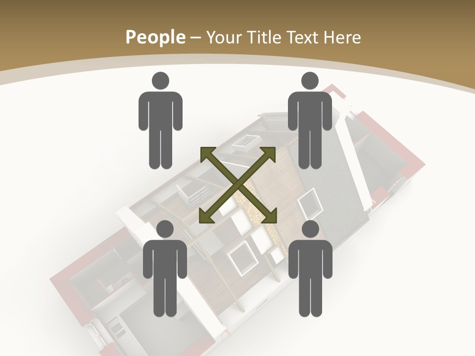 Flat Building Chalet PowerPoint Template