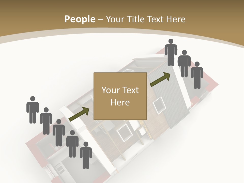 Flat Building Chalet PowerPoint Template