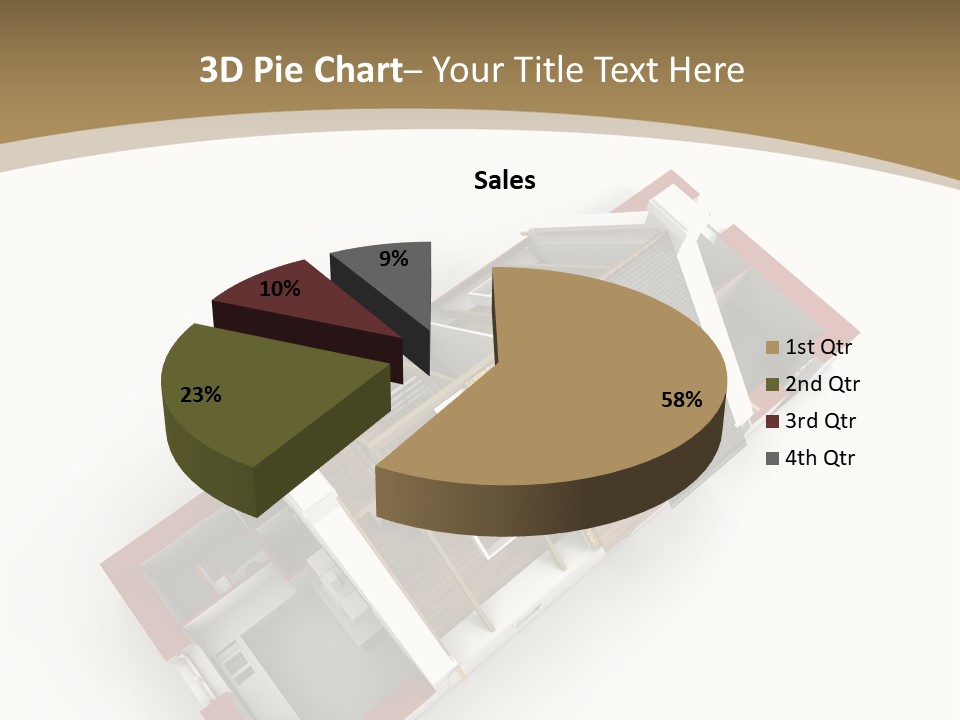 Flat Building Chalet PowerPoint Template