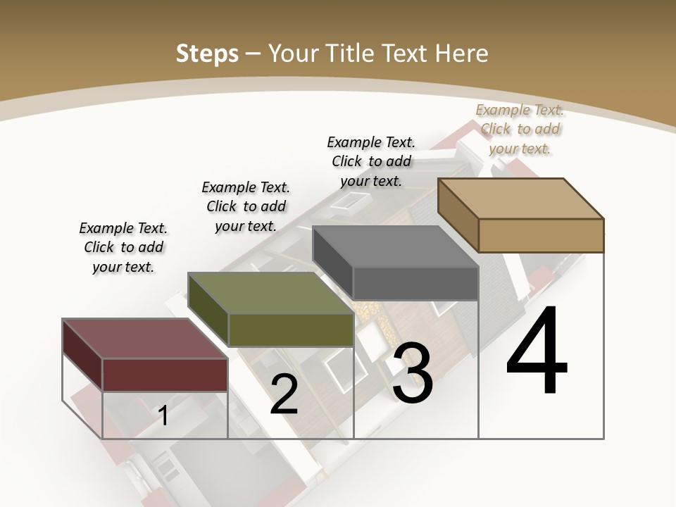 Flat Building Chalet PowerPoint Template