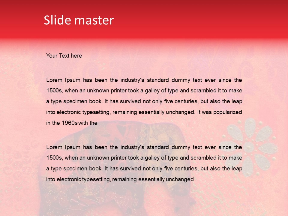 Symbol Gold Bejeweled PowerPoint Template