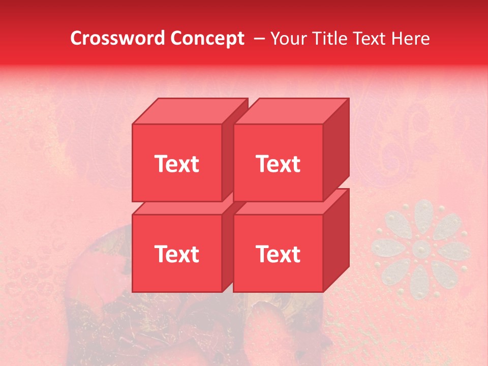 Symbol Gold Bejeweled PowerPoint Template
