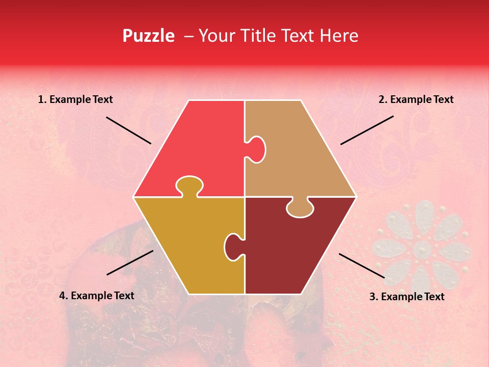 Symbol Gold Bejeweled PowerPoint Template