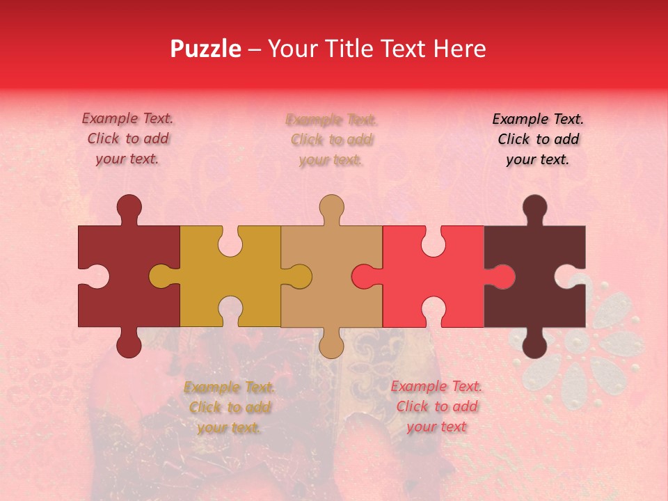 Symbol Gold Bejeweled PowerPoint Template