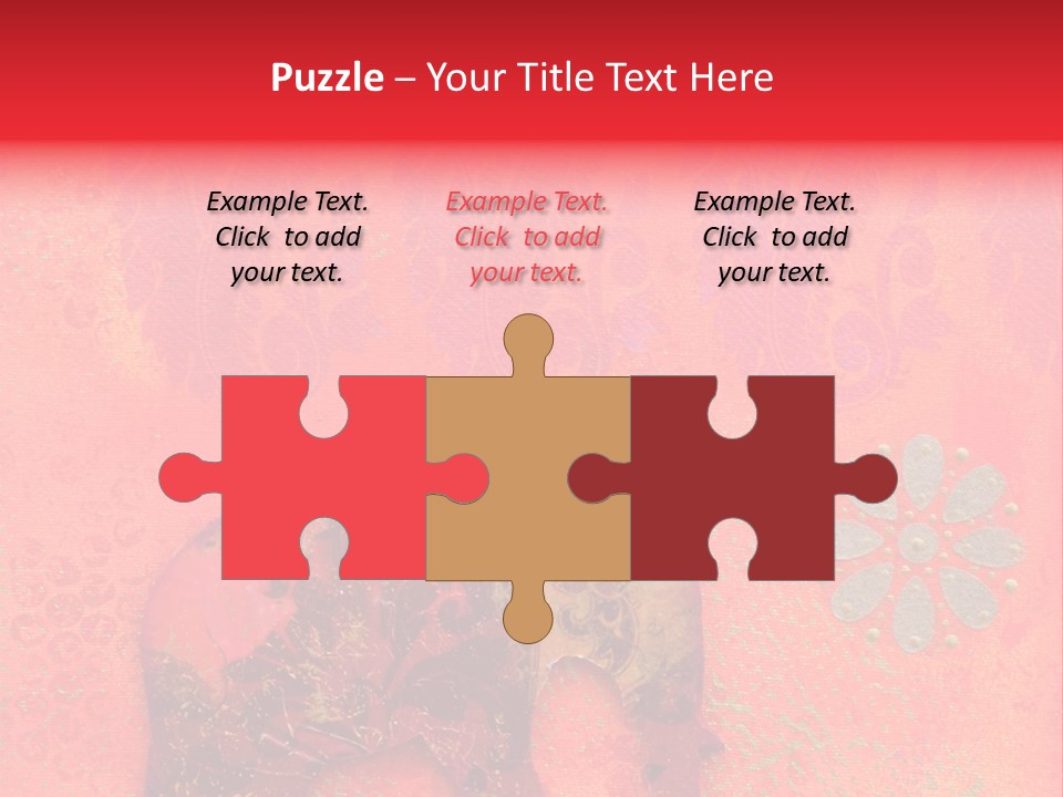 Symbol Gold Bejeweled PowerPoint Template