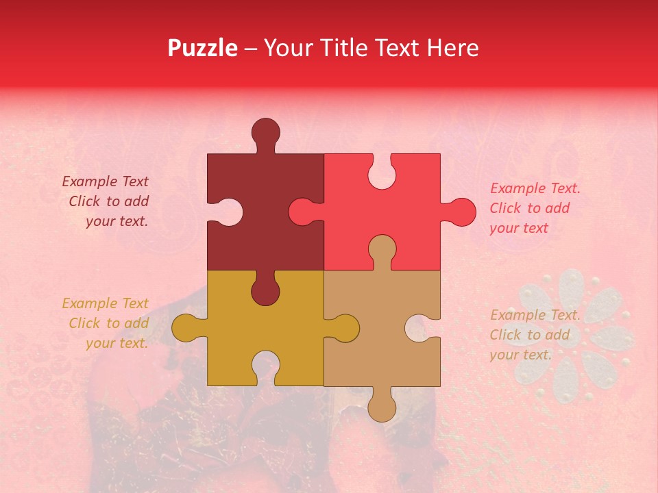 Symbol Gold Bejeweled PowerPoint Template