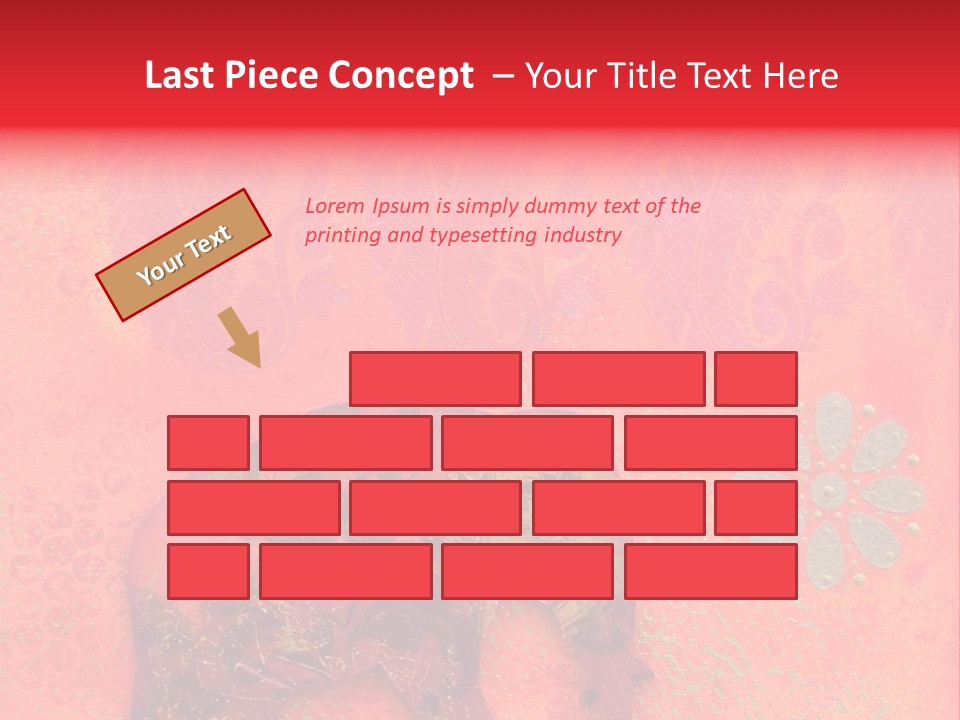 Symbol Gold Bejeweled PowerPoint Template